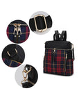 MKF Collection Nishi Plaid Backpack By Mia K