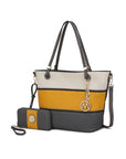 MKF Collection Vallie Color Block Tote bag by Mia