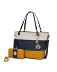 MKF Collection Vallie Color Block Tote bag by Mia