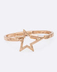 Star Hammered Flex Bangle