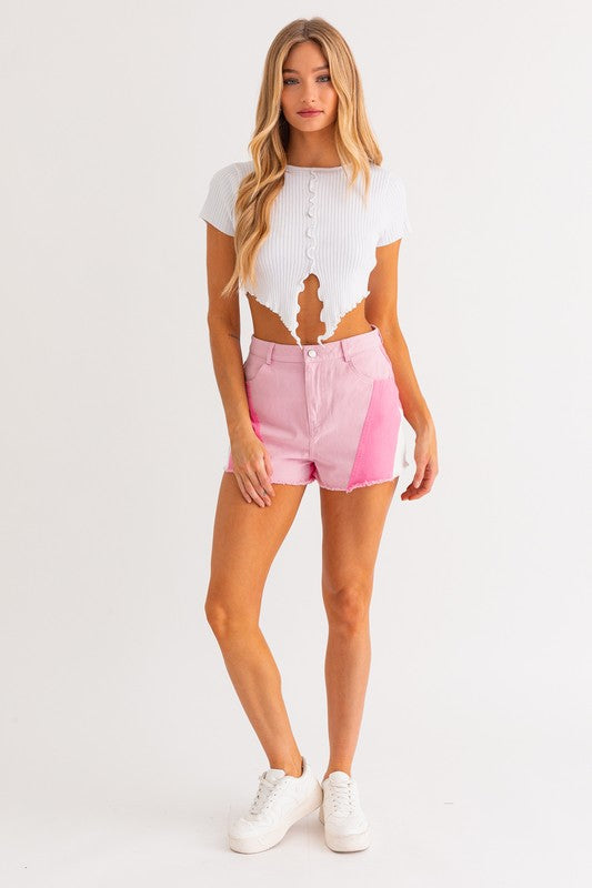 Le Lis Color Blocked Shorts - Online Only