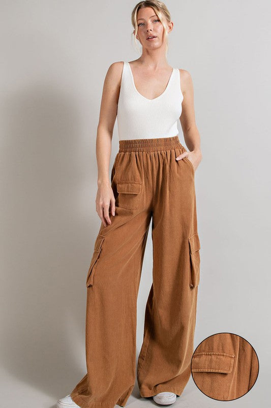 Eesome Mineral Washed Cargo Pants