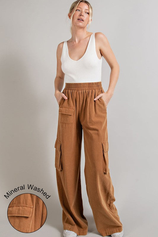 Eesome Mineral Washed Cargo Pants