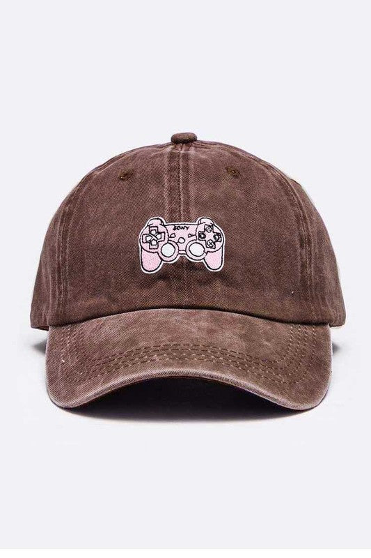 Game Console Patch Vintage Cotton Cap