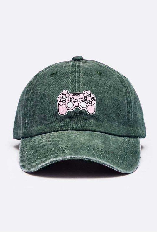 Game Console Patch Vintage Cotton Cap