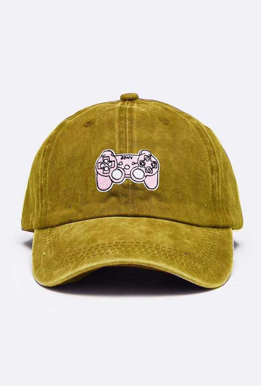 Game Console Patch Vintage Cotton Cap