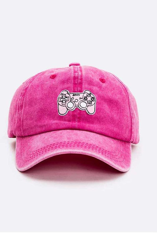 Game Console Patch Vintage Cotton Cap