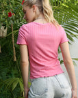 V-Neck Short Sleeve by Lilou - Online Only