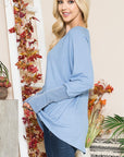 Textured Rib Thumbhole Tunic