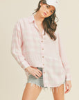 Lush Clothing Oversized Button Up Shirt