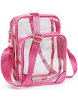 See Thru Multi Compartment Crossbody Bag