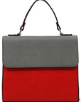 Colorblock Top Handle Satchel