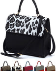 Colorblock Top Handle Satchel