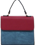 Colorblock Top Handle Satchel