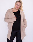 Mono B Curvy Longline Hooded Cardigan with Pockets