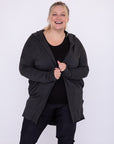 Mono B Curvy Longline Hooded Cardigan with Pockets