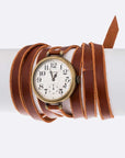 Leather Wrap Around Bracelet Fashion Watch