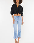 Kan Can USA High Rise Crop Bootcut Denim Pants