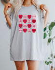 Rock N Roll Music 12 Hearts Graphic Tee