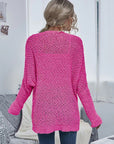 Hope Horizon Hot Pink Knit Open Cardigan With Pockets