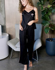 Hope Horizon Black 3 Piece Kimono Pajama Sets