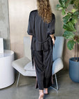 Hope Horizon Black 3 Piece Kimono Pajama Sets