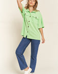 Jade By Jane Smile Face Back Shirt