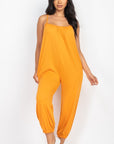 Spaghetti Strap Solid Jumpsuit