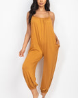 Spaghetti Strap Solid Jumpsuit