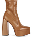 Whippers Patent Pu High Platform Ankle Boots