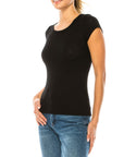 Fabina Bamboo Waffle Basic Top