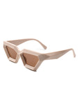 Retro Square Chunky Cat Eye Fashion Sunglasses