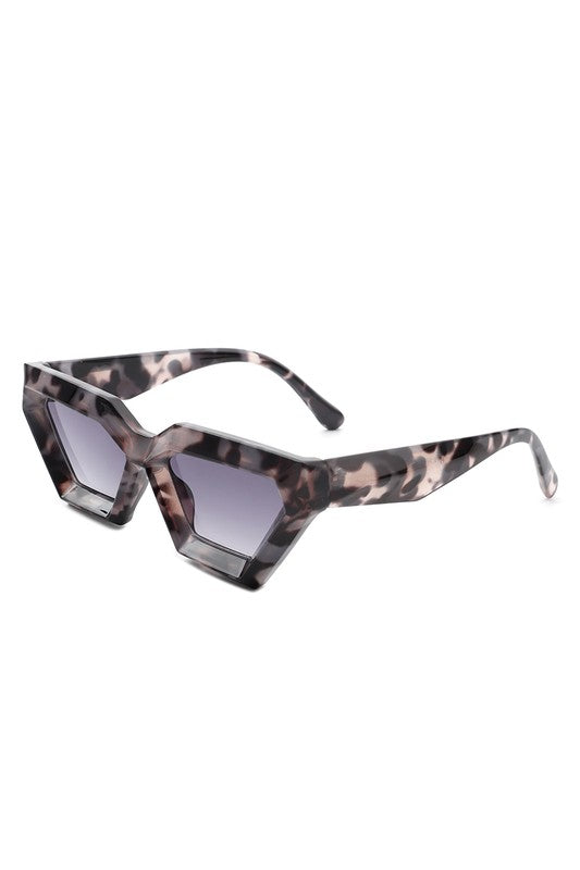 Retro Square Chunky Cat Eye Fashion Sunglasses