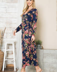 Rosalie Floral True Wrap Maxi Dress