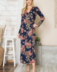 Rosalie Floral True Wrap Maxi Dress