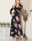 Rosalie Floral True Wrap Maxi Dress