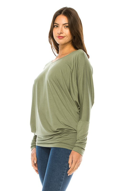 Women&#39;s Long Sleeve Round Neck TOP