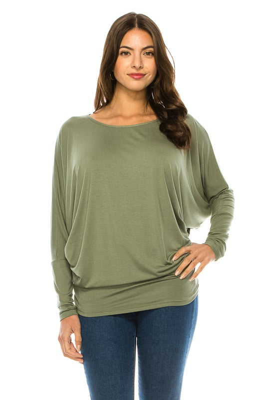 Women&#39;s Long Sleeve Round Neck TOP