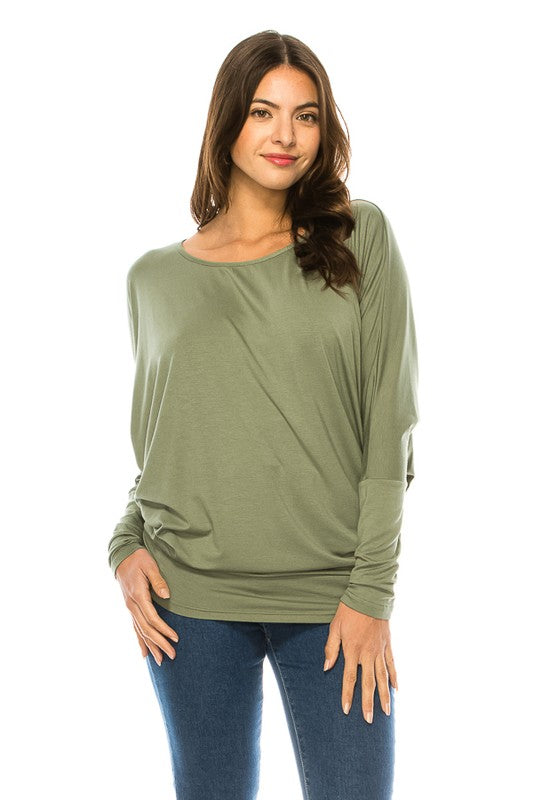 Women&#39;s Long Sleeve Round Neck TOP