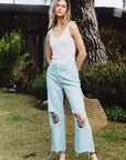 VERVET by Flying Monkey 90's Vintage Crop Flare Jeans