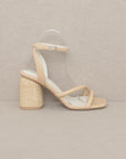 Oasis Society Alaia - Strappy Raffia Heel Sandal