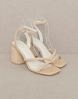 Oasis Society Alaia - Strappy Raffia Heel Sandal