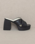 Oasis Society Carmen - Chunky Platform Mule Heel