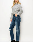 Artemis Vintage |Ariel High Rise Stretch Distressed Straight