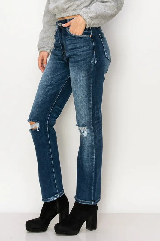 Artemis Vintage |Ariel High Rise Stretch Distressed Straight