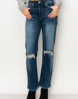 Artemis Vintage |Ariel High Rise Stretch Distressed Straight