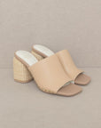 Oasis Society Serena - Studded Raffia Slide Heel