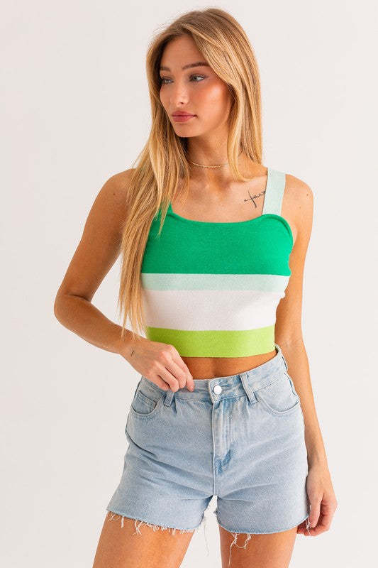 Le Lis Stripe Knit Tank