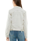 Spandex  Ladies  Casual Denim Jacket - Online Only