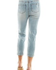 Blue Age Destructed Cuffed Boyfriend Jean